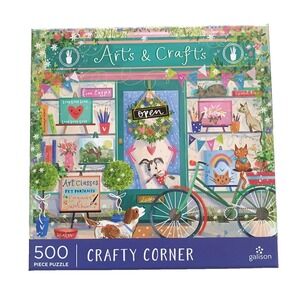 Galison 500 Piece Puzzle "Crafty Corner" Puzzle Size: 20" x 20"
